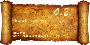 Oczel Evelin névjegykártya